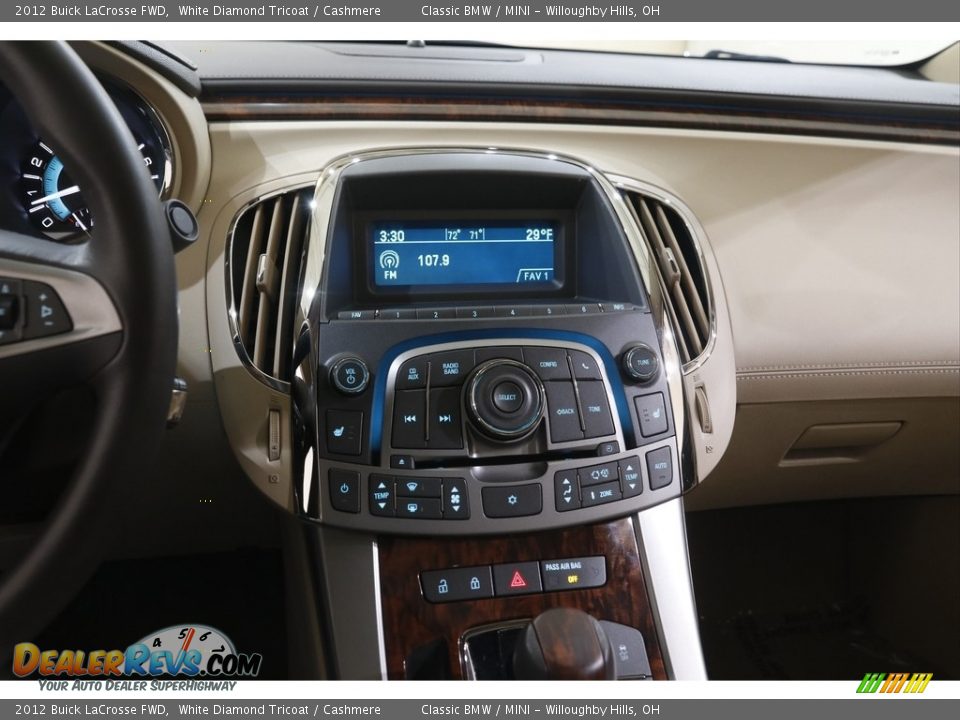 2012 Buick LaCrosse FWD White Diamond Tricoat / Cashmere Photo #9