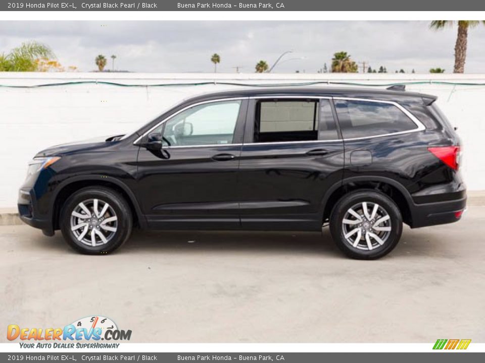 2019 Honda Pilot EX-L Crystal Black Pearl / Black Photo #8