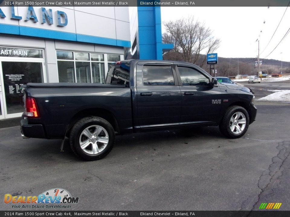 2014 Ram 1500 Sport Crew Cab 4x4 Maximum Steel Metallic / Black Photo #3