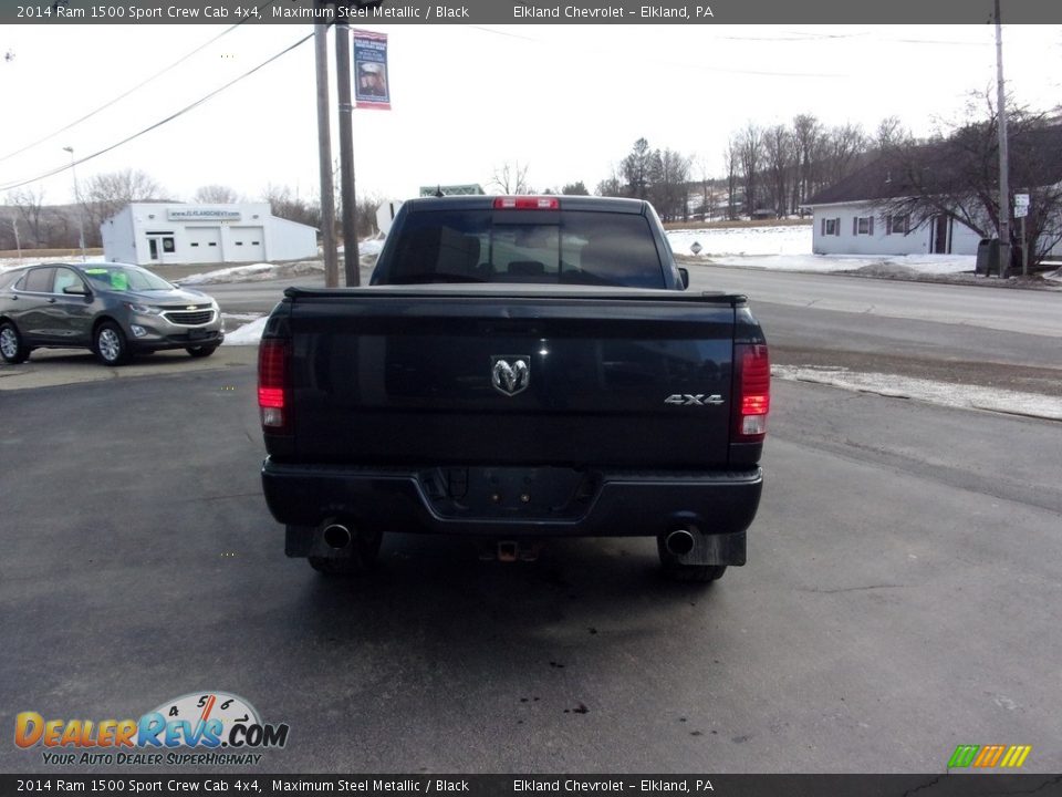 2014 Ram 1500 Sport Crew Cab 4x4 Maximum Steel Metallic / Black Photo #4