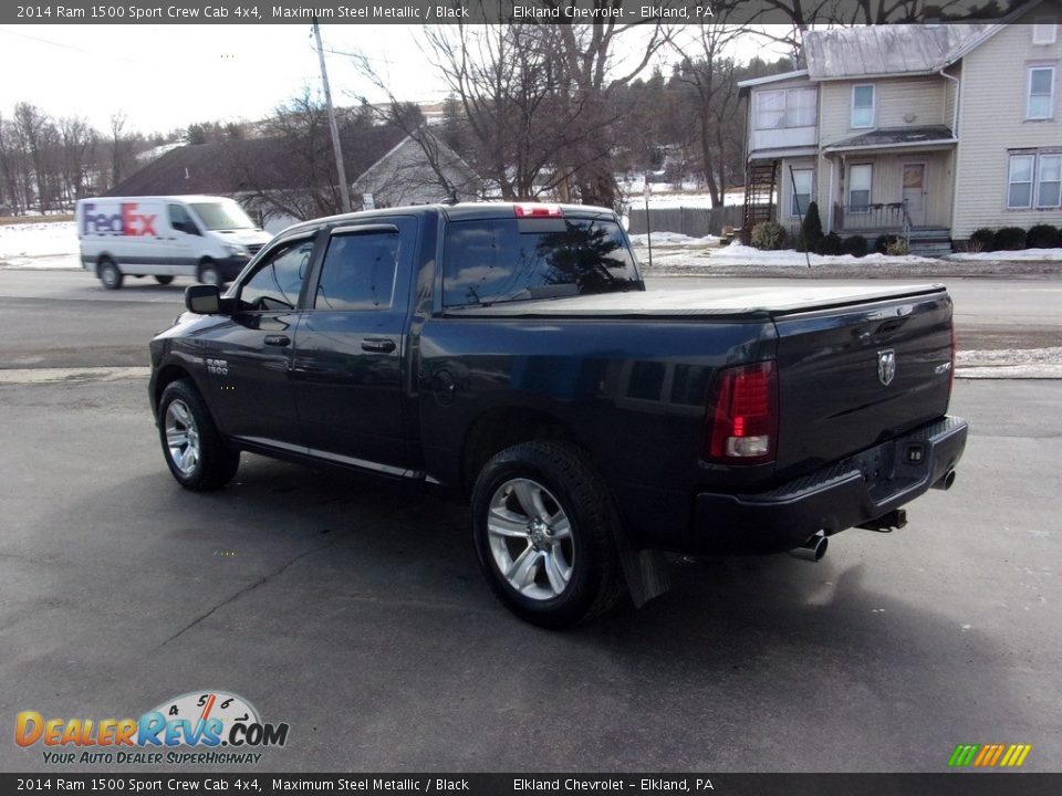 2014 Ram 1500 Sport Crew Cab 4x4 Maximum Steel Metallic / Black Photo #5