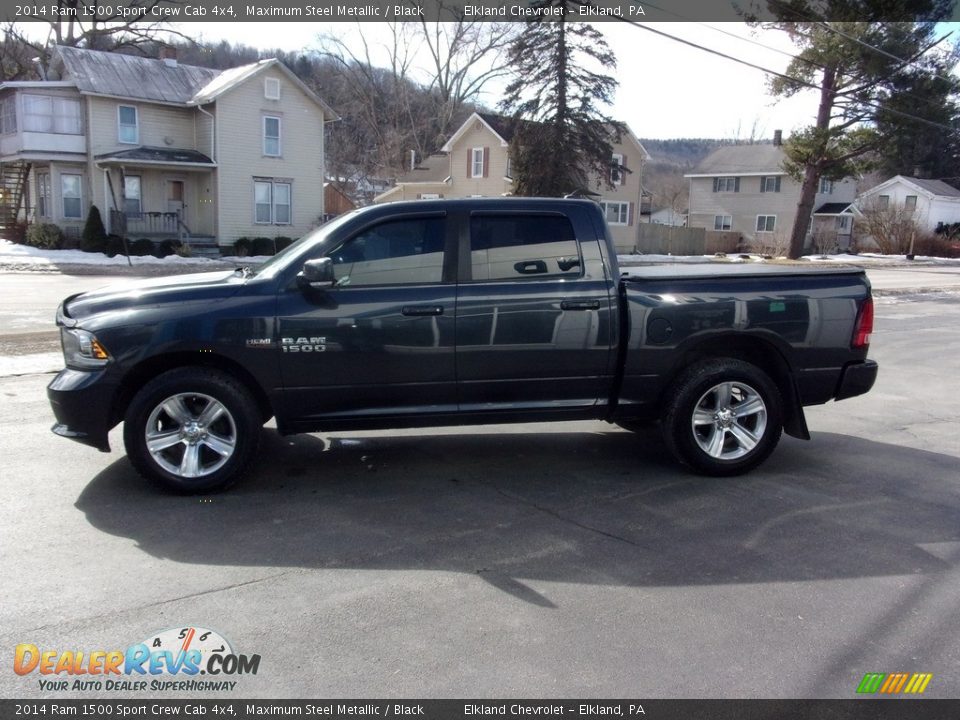 2014 Ram 1500 Sport Crew Cab 4x4 Maximum Steel Metallic / Black Photo #6