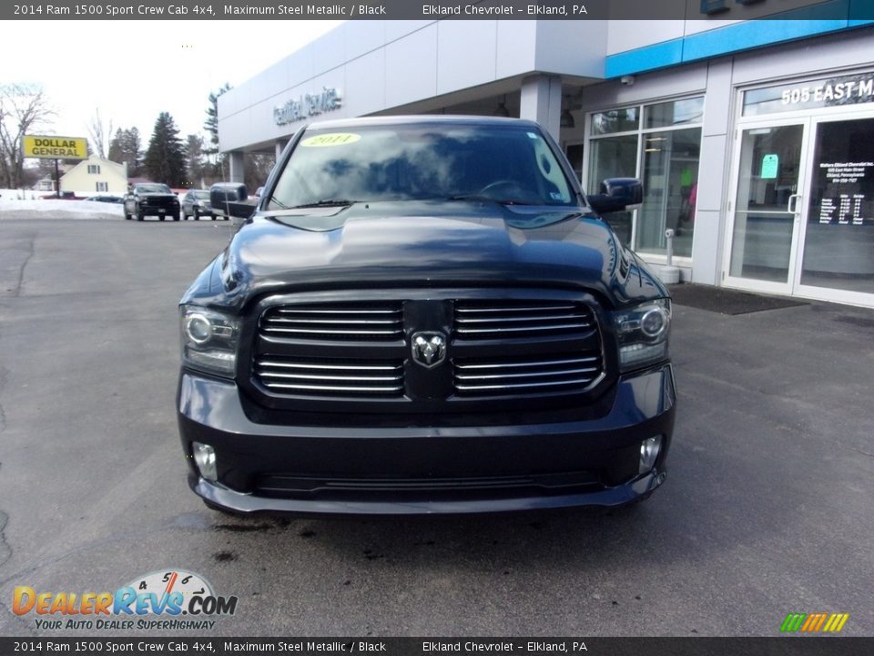 2014 Ram 1500 Sport Crew Cab 4x4 Maximum Steel Metallic / Black Photo #8