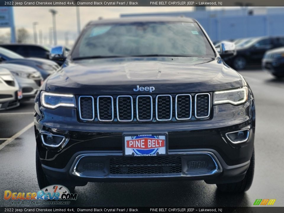 2022 Jeep Grand Cherokee Limited 4x4 Diamond Black Crystal Pearl / Black Photo #3