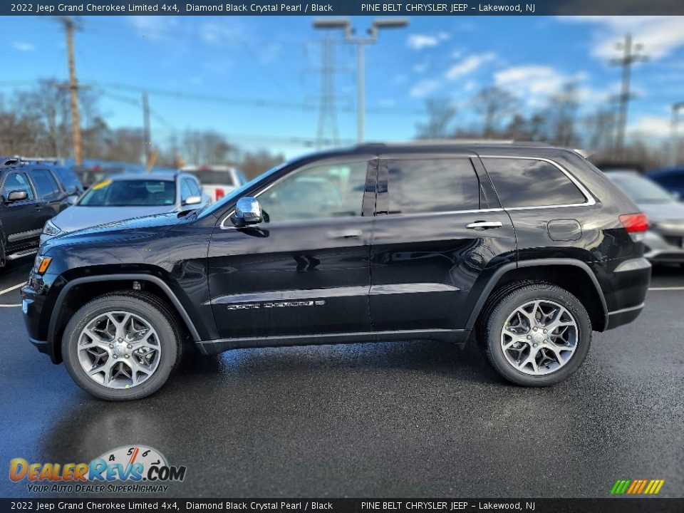 2022 Jeep Grand Cherokee Limited 4x4 Diamond Black Crystal Pearl / Black Photo #4