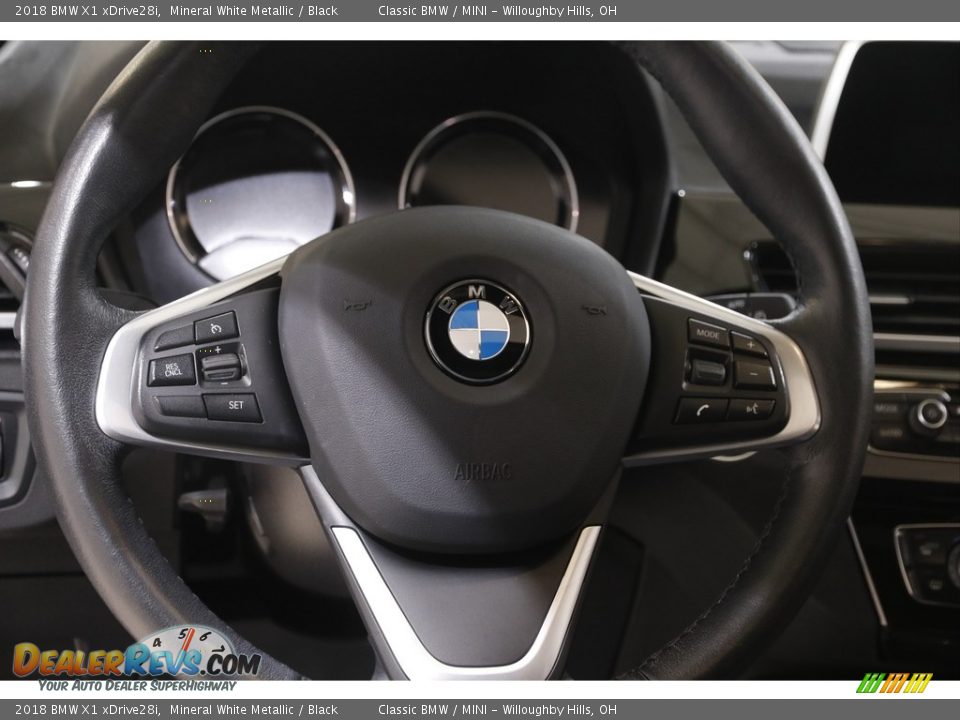 2018 BMW X1 xDrive28i Mineral White Metallic / Black Photo #7