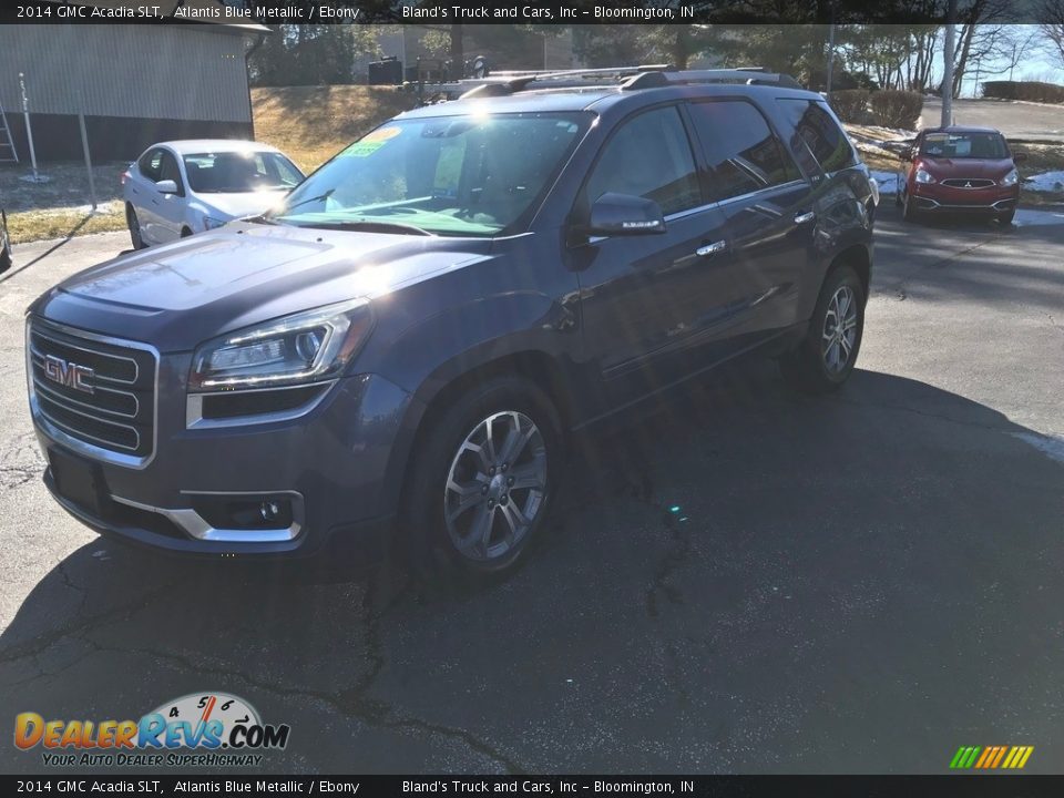 2014 GMC Acadia SLT Atlantis Blue Metallic / Ebony Photo #2