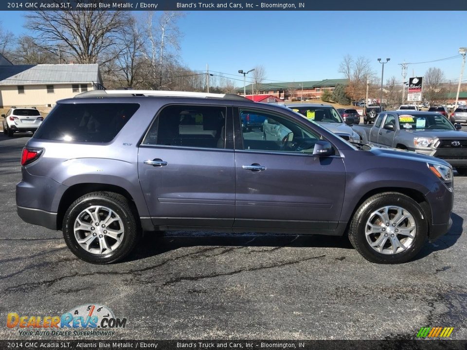 2014 GMC Acadia SLT Atlantis Blue Metallic / Ebony Photo #5