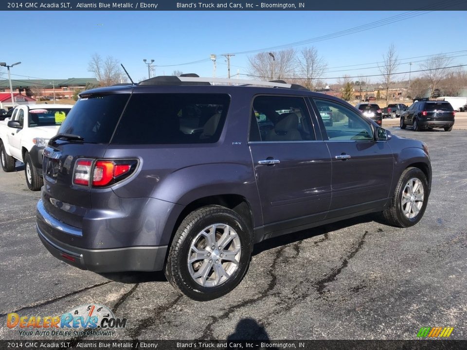 2014 GMC Acadia SLT Atlantis Blue Metallic / Ebony Photo #6