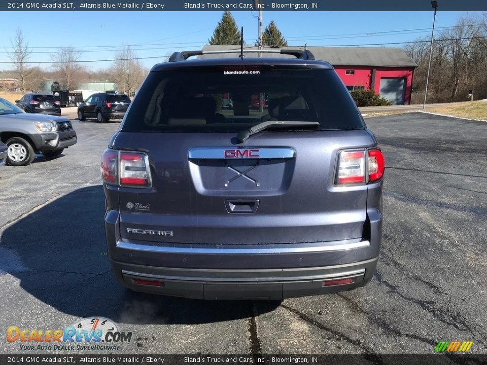 2014 GMC Acadia SLT Atlantis Blue Metallic / Ebony Photo #7