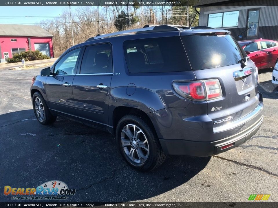 2014 GMC Acadia SLT Atlantis Blue Metallic / Ebony Photo #10