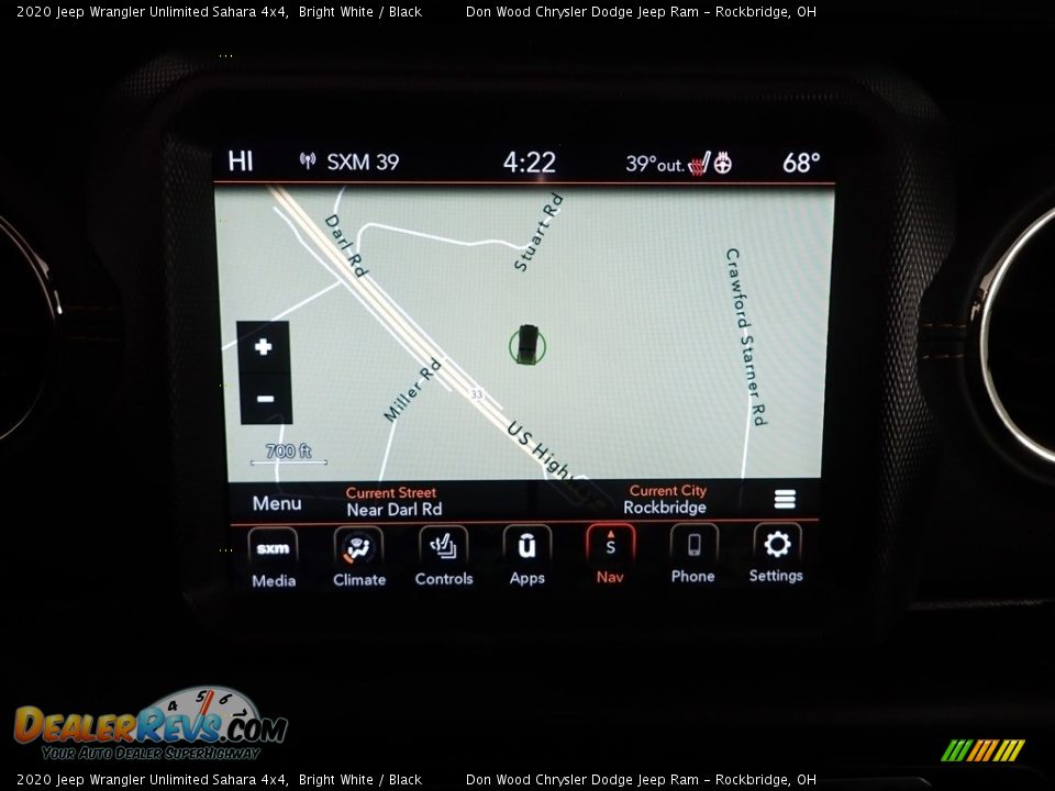 2020 Jeep Wrangler Unlimited Sahara 4x4 Bright White / Black Photo #7