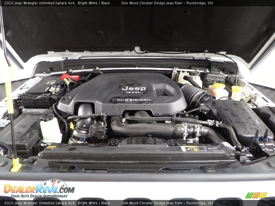 2020 Jeep Wrangler Unlimited Sahara 4x4 Bright White / Black Photo #10