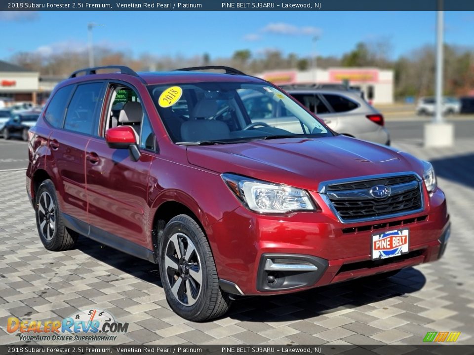 2018 Subaru Forester 2.5i Premium Venetian Red Pearl / Platinum Photo #13