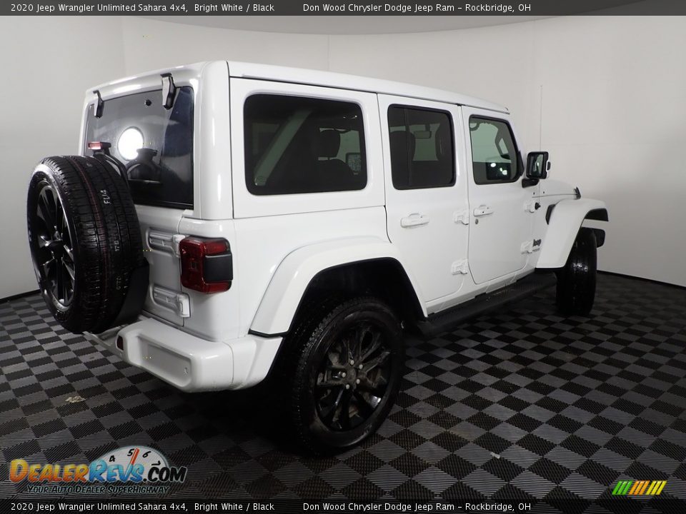 2020 Jeep Wrangler Unlimited Sahara 4x4 Bright White / Black Photo #17