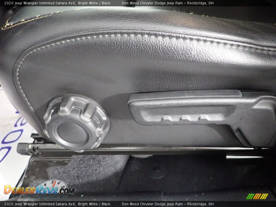 2020 Jeep Wrangler Unlimited Sahara 4x4 Bright White / Black Photo #20