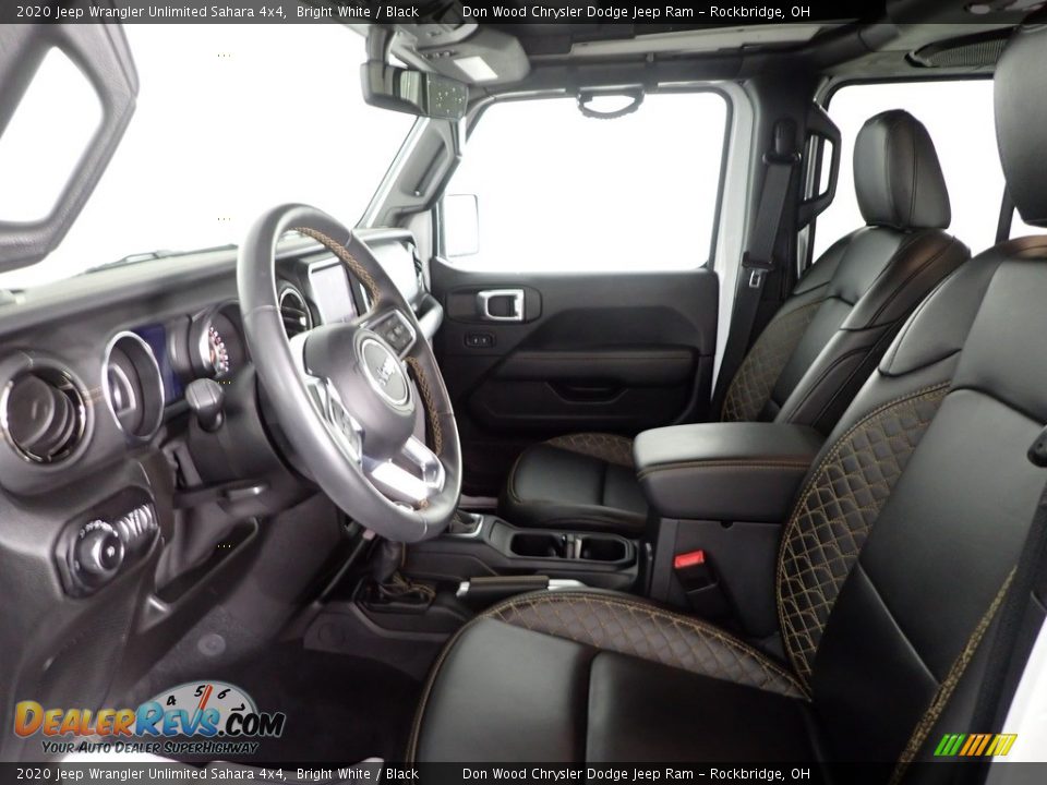 2020 Jeep Wrangler Unlimited Sahara 4x4 Bright White / Black Photo #21