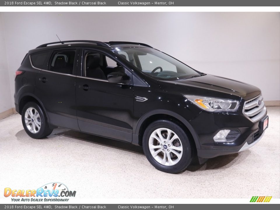 2018 Ford Escape SEL 4WD Shadow Black / Charcoal Black Photo #1