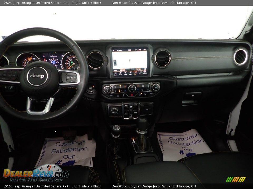 2020 Jeep Wrangler Unlimited Sahara 4x4 Bright White / Black Photo #31