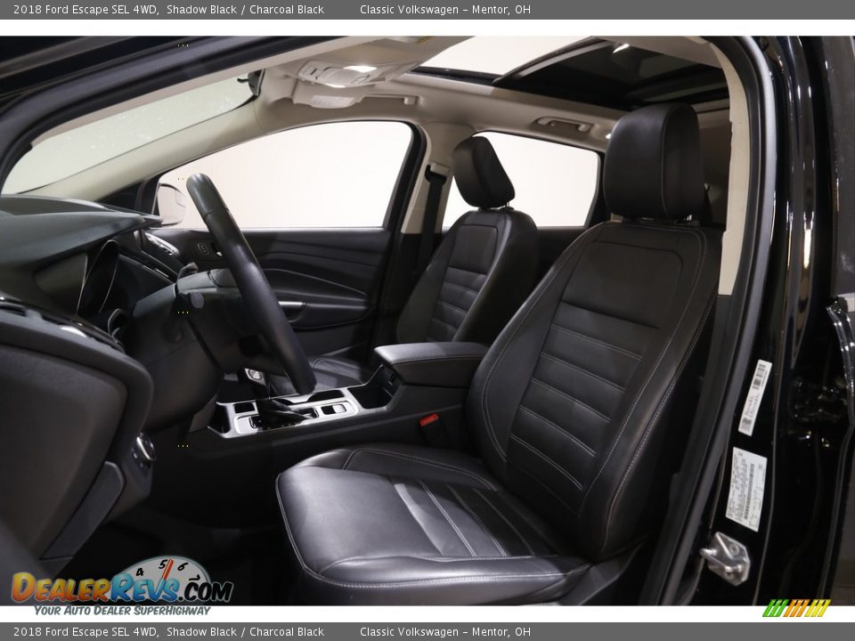 2018 Ford Escape SEL 4WD Shadow Black / Charcoal Black Photo #5