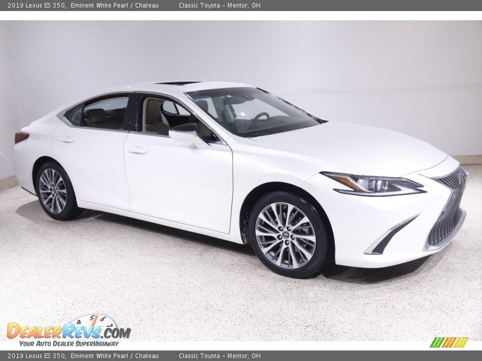 2019 Lexus ES 350 Eminent White Pearl / Chateau Photo #1