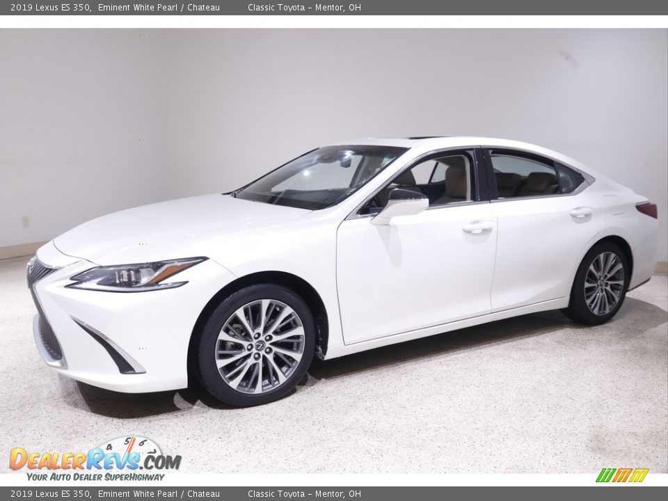 2019 Lexus ES 350 Eminent White Pearl / Chateau Photo #3