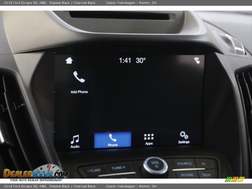 2018 Ford Escape SEL 4WD Shadow Black / Charcoal Black Photo #11