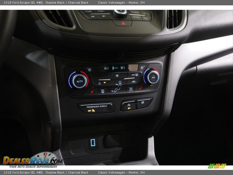 2018 Ford Escape SEL 4WD Shadow Black / Charcoal Black Photo #13
