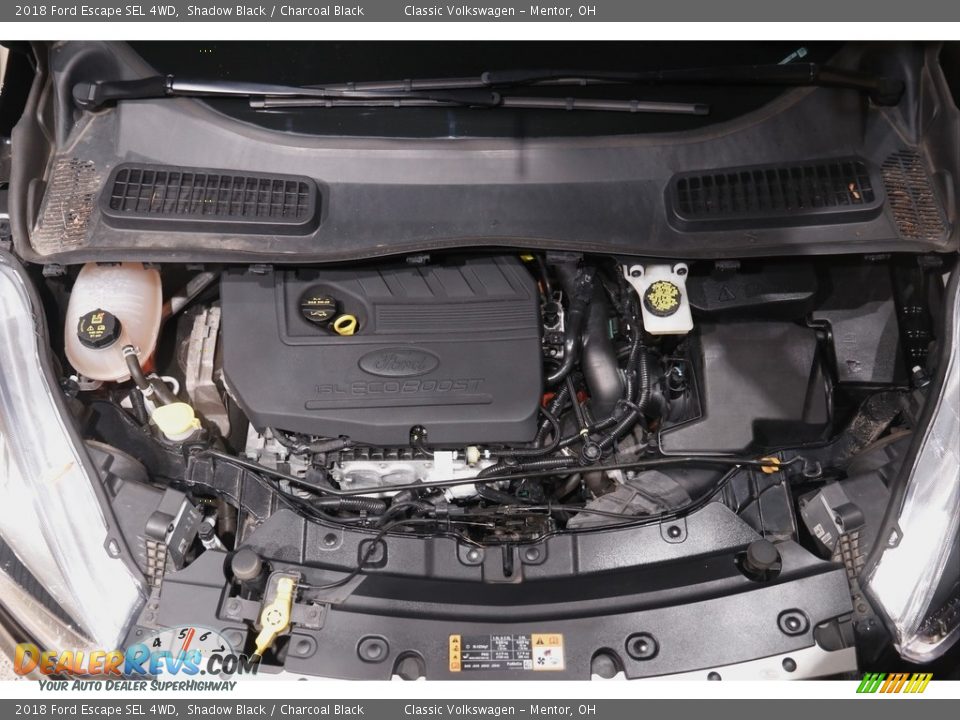 2018 Ford Escape SEL 4WD Shadow Black / Charcoal Black Photo #19