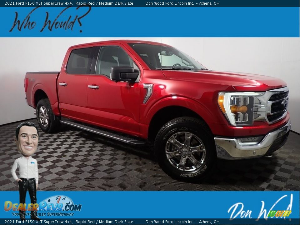 2021 Ford F150 XLT SuperCrew 4x4 Rapid Red / Medium Dark Slate Photo #1