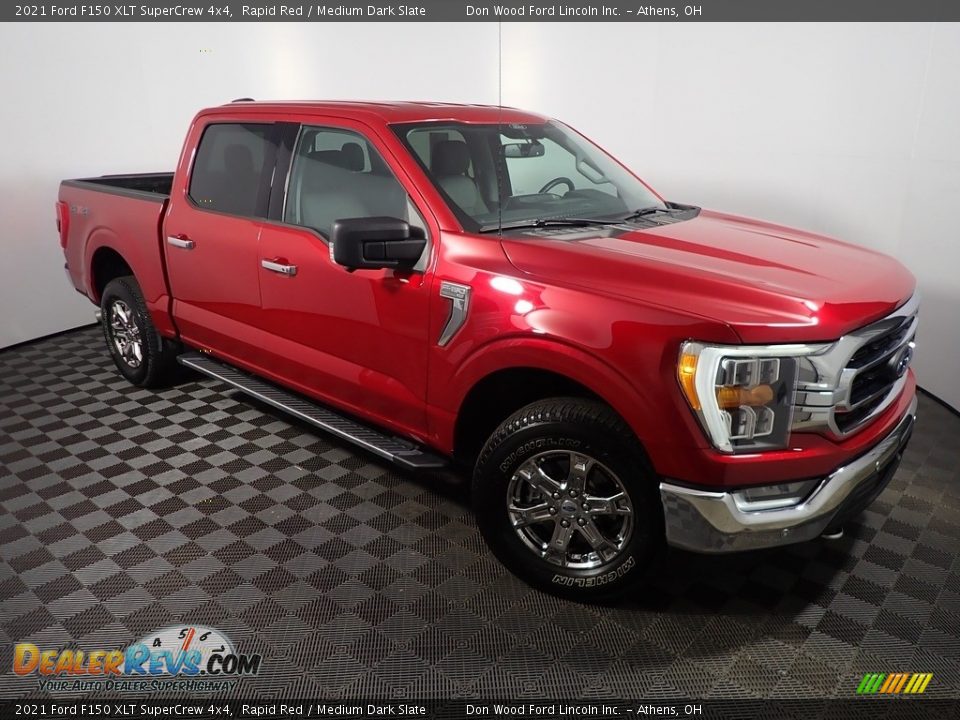 2021 Ford F150 XLT SuperCrew 4x4 Rapid Red / Medium Dark Slate Photo #5