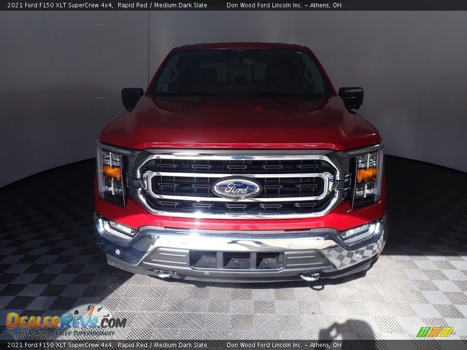 2021 Ford F150 XLT SuperCrew 4x4 Rapid Red / Medium Dark Slate Photo #7