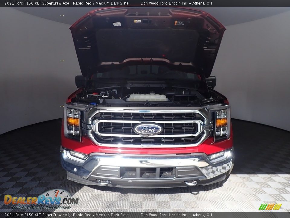 2021 Ford F150 XLT SuperCrew 4x4 Rapid Red / Medium Dark Slate Photo #8