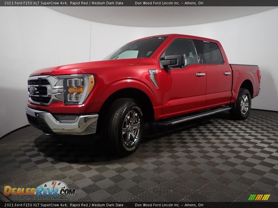 2021 Ford F150 XLT SuperCrew 4x4 Rapid Red / Medium Dark Slate Photo #10