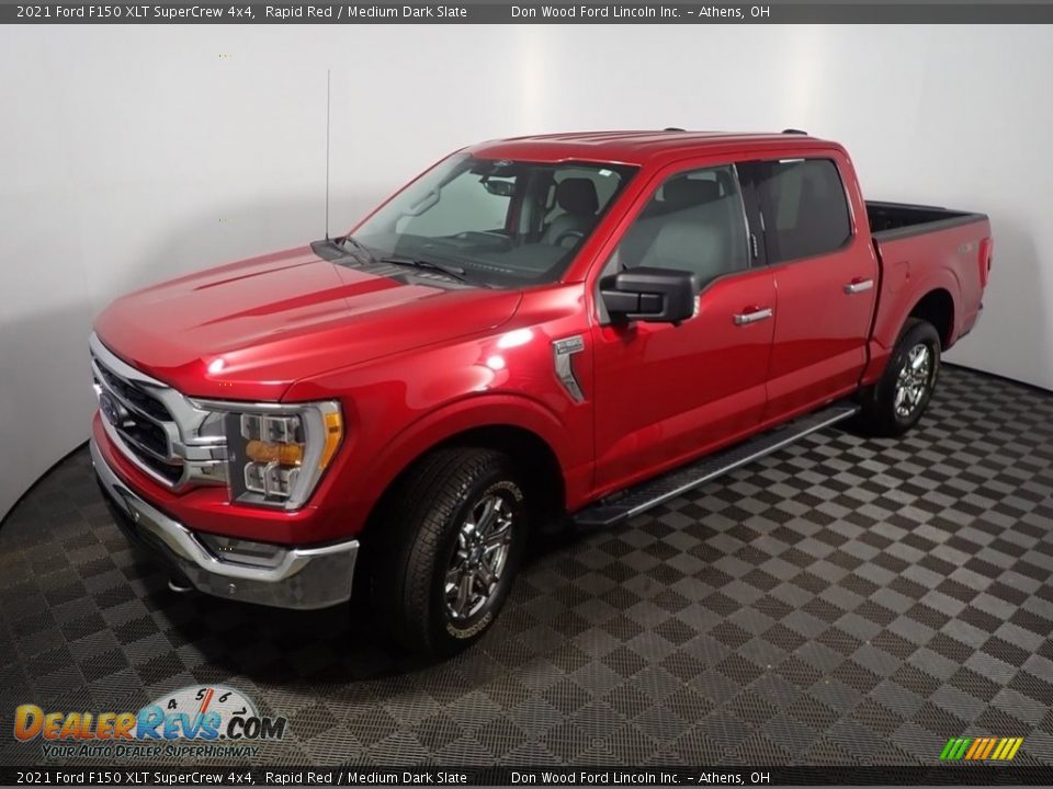 2021 Ford F150 XLT SuperCrew 4x4 Rapid Red / Medium Dark Slate Photo #11