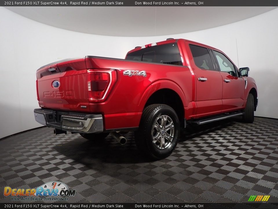 2021 Ford F150 XLT SuperCrew 4x4 Rapid Red / Medium Dark Slate Photo #17