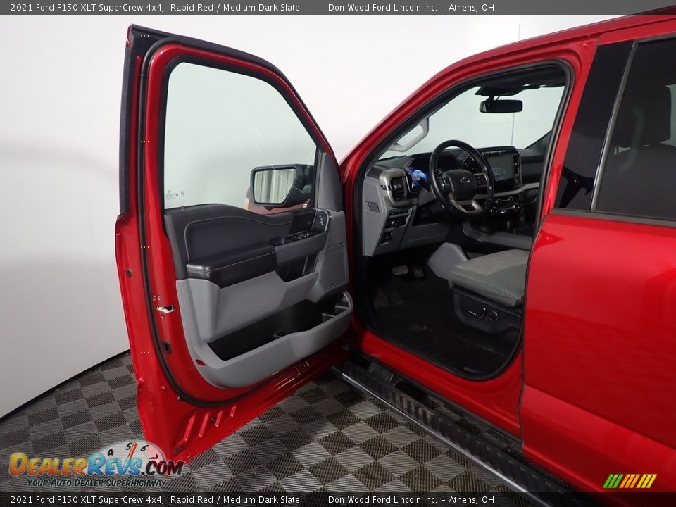 2021 Ford F150 XLT SuperCrew 4x4 Rapid Red / Medium Dark Slate Photo #22