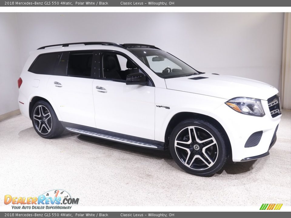 2018 Mercedes-Benz GLS 550 4Matic Polar White / Black Photo #1