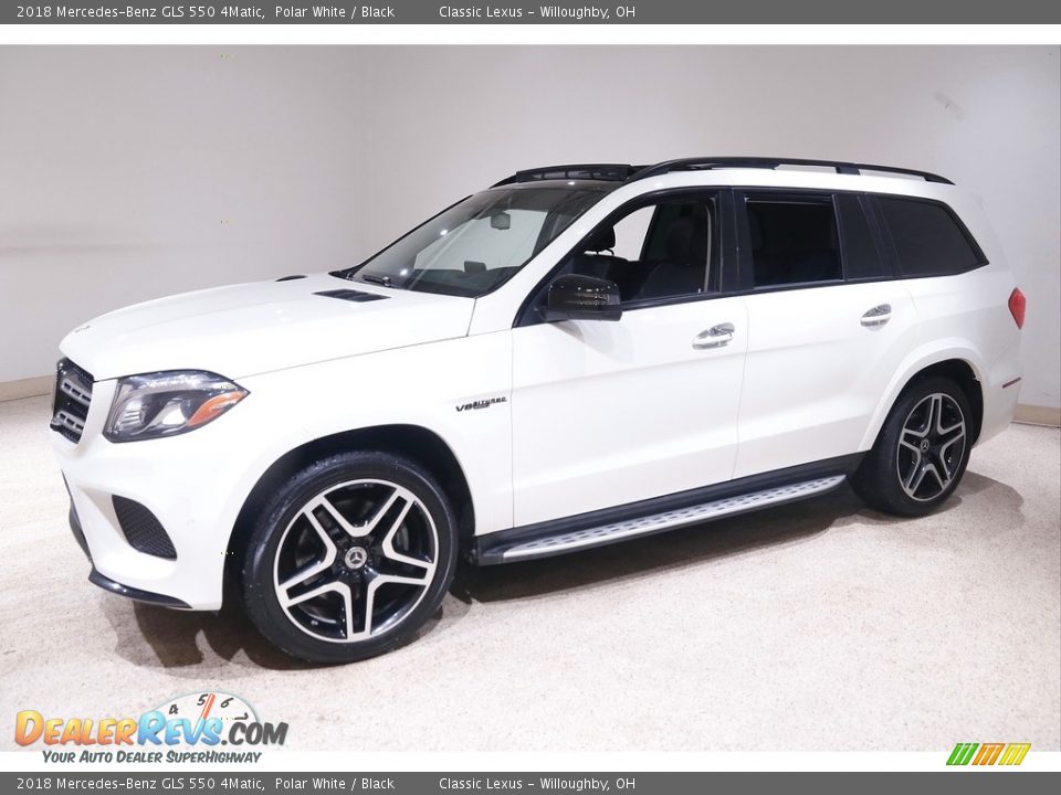 2018 Mercedes-Benz GLS 550 4Matic Polar White / Black Photo #3