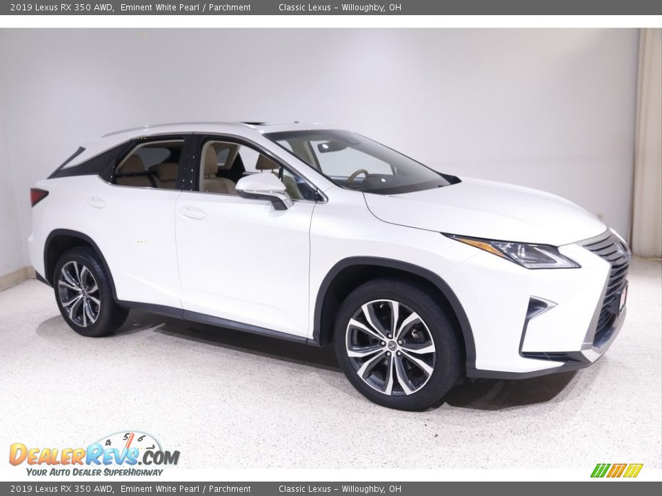 2019 Lexus RX 350 AWD Eminent White Pearl / Parchment Photo #1