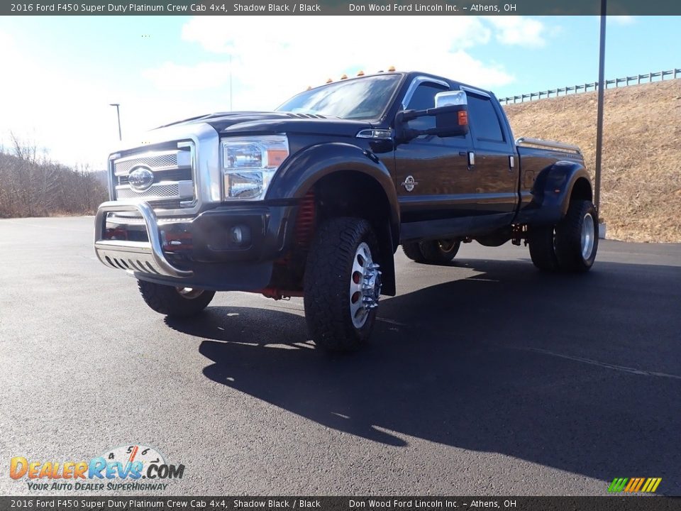 2016 Ford F450 Super Duty Platinum Crew Cab 4x4 Shadow Black / Black Photo #10