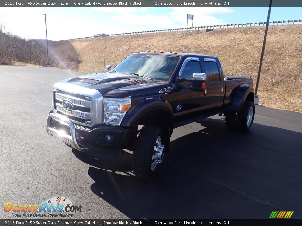 2016 Ford F450 Super Duty Platinum Crew Cab 4x4 Shadow Black / Black Photo #11