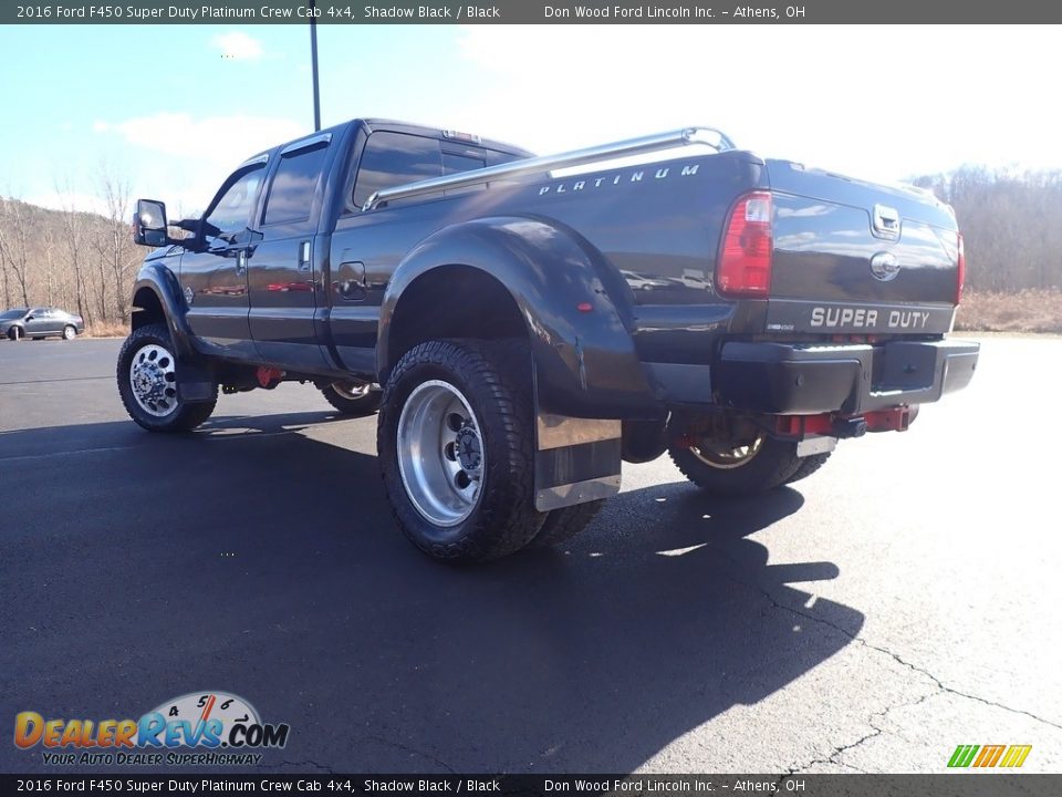 2016 Ford F450 Super Duty Platinum Crew Cab 4x4 Shadow Black / Black Photo #13