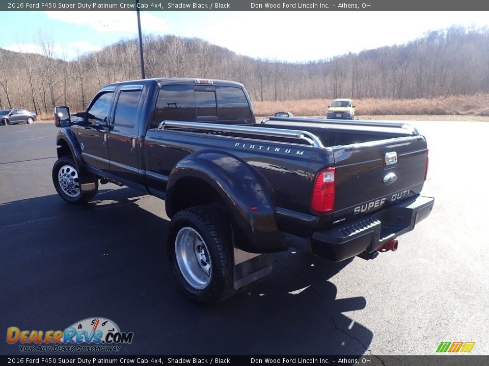 2016 Ford F450 Super Duty Platinum Crew Cab 4x4 Shadow Black / Black Photo #14