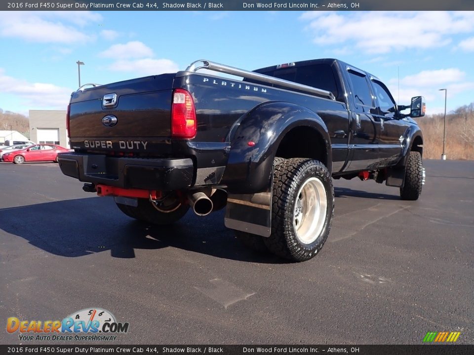 2016 Ford F450 Super Duty Platinum Crew Cab 4x4 Shadow Black / Black Photo #17