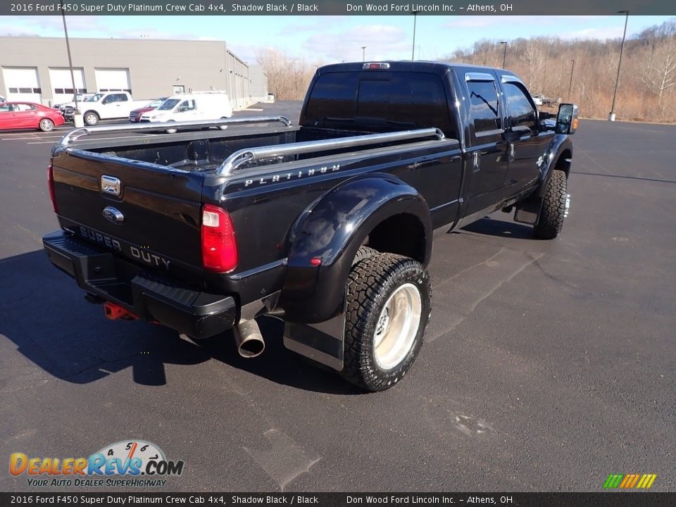 2016 Ford F450 Super Duty Platinum Crew Cab 4x4 Shadow Black / Black Photo #18