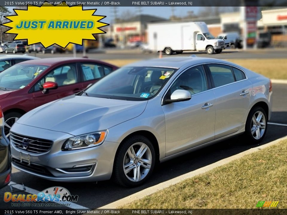 2015 Volvo S60 T5 Premier AWD Bright Silver Metallic / Off-Black Photo #1