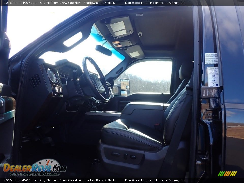 2016 Ford F450 Super Duty Platinum Crew Cab 4x4 Shadow Black / Black Photo #25