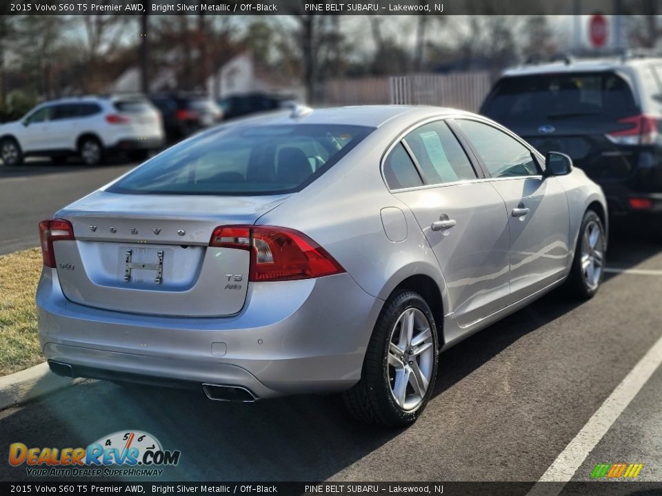 2015 Volvo S60 T5 Premier AWD Bright Silver Metallic / Off-Black Photo #2