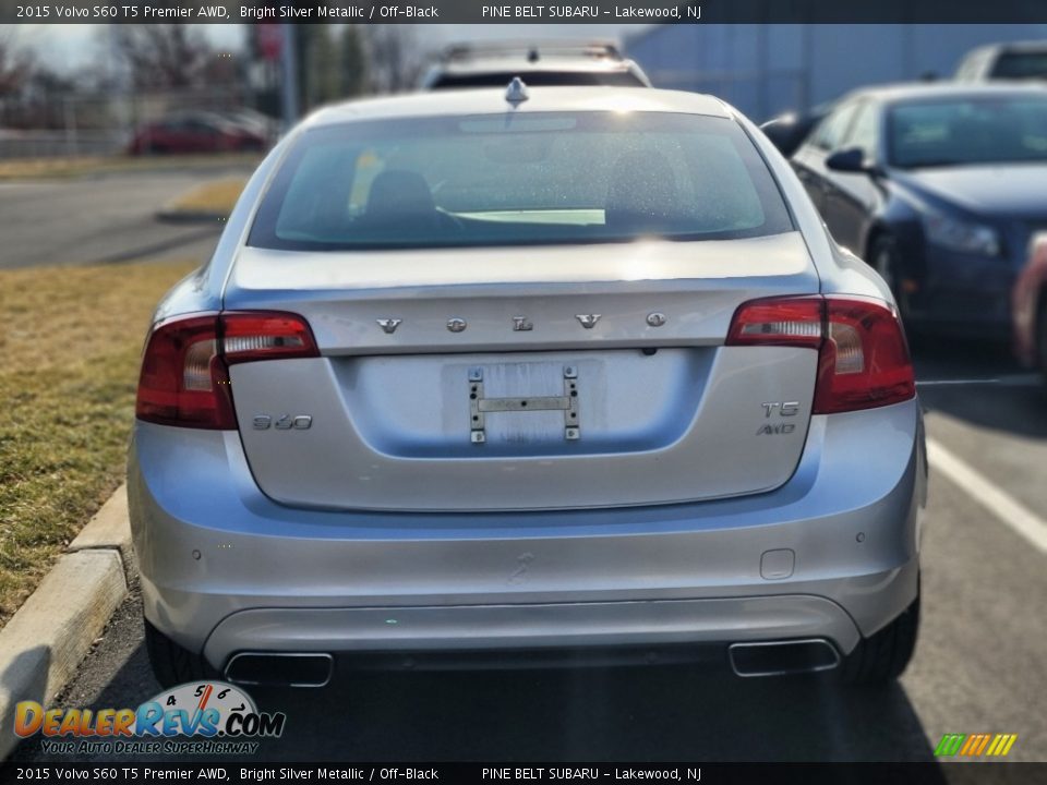 2015 Volvo S60 T5 Premier AWD Bright Silver Metallic / Off-Black Photo #3